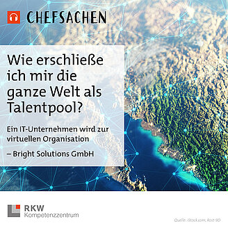 © Chefsachen-Podcast: RKW Kompetenzzentrum 2025 / iStock.com Das Bild zeigt einen Ausschnitt der Erdkugel vom All aus gesehen. Es illustriert die Podcast-Folge 55 aus der RKW-Podcast-Reihe "Chefsachen" mit dem Titel: „Fachkräftemangel strategisch anpacken: Die Welt als Talentpool nutzen“. Es geht um die Bright Solutions GmbH, die innovative Strategien gegen den Fachkräftemangel einsetzt.